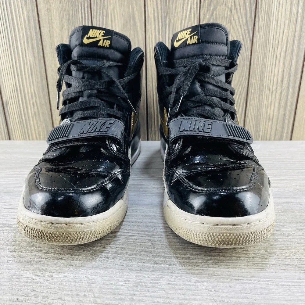 Jordan Legacy 312 Black Gold Men's Size 11 Sneakers Shoes AV3922-007